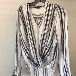 Striped long-sleeve shirt